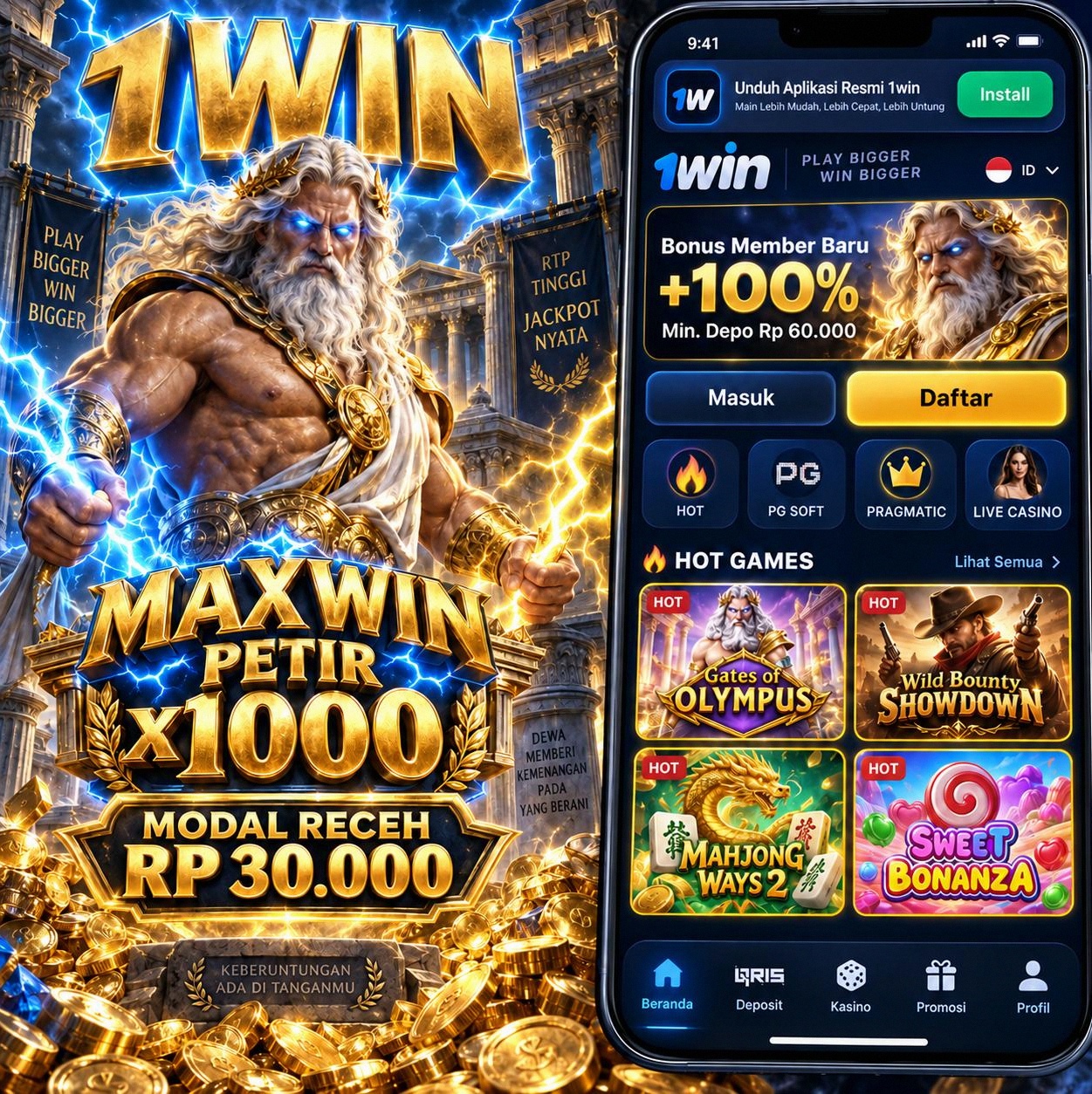 1WIN - Login Daftar Akun Aman