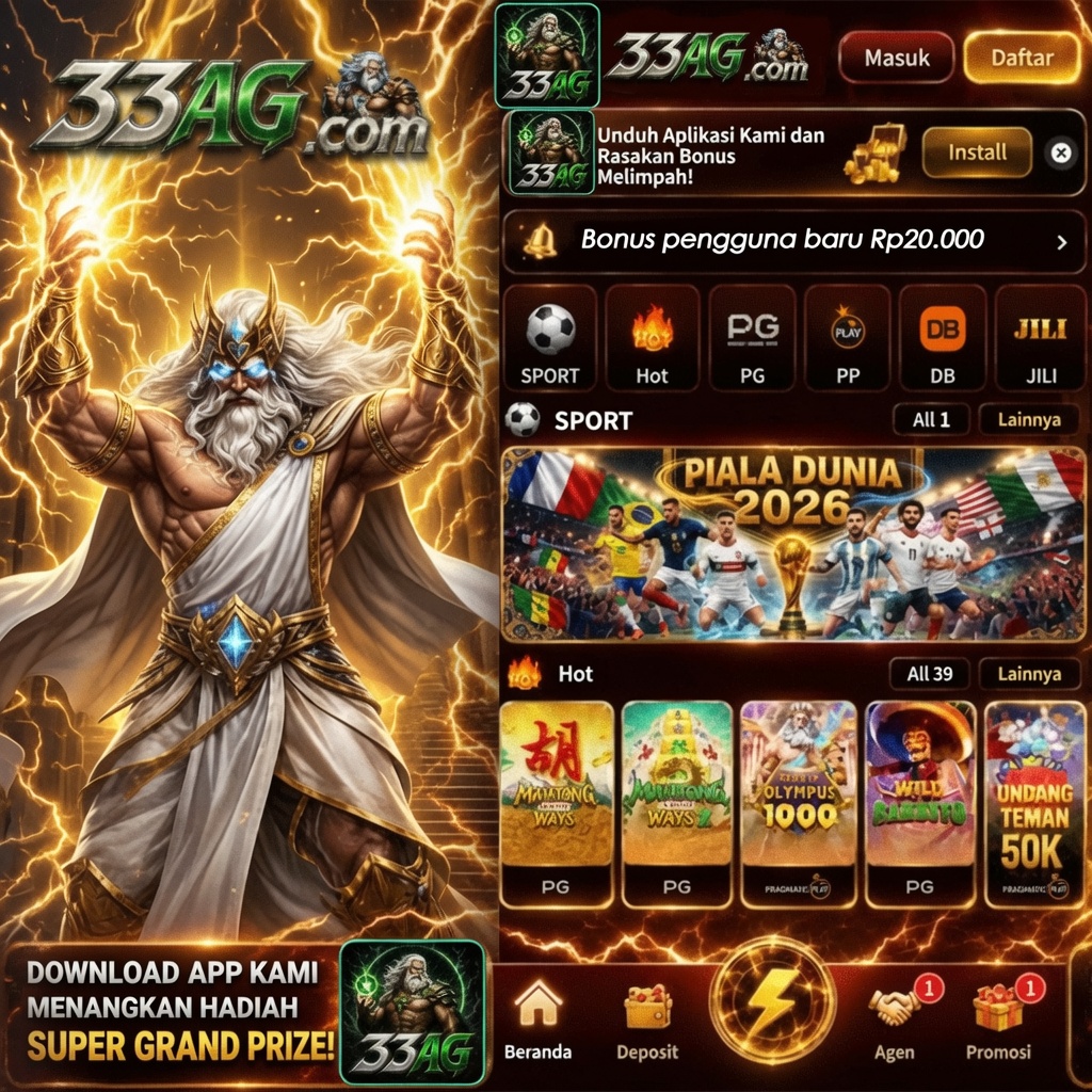 33AG - Official 33ag Daftar & Akun Terbaru ⚡